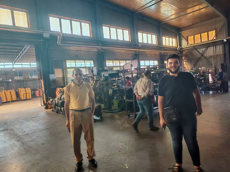 Egypt Customer Visits Motorcycle Tire Factory
